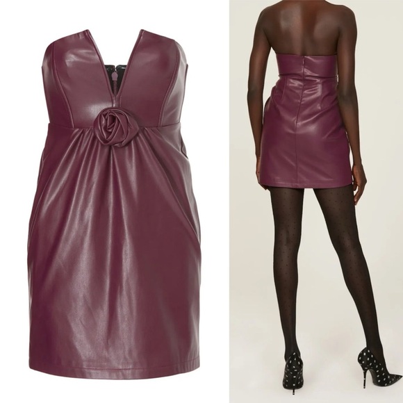 ASHLEY PARK x RTR | Voila Vegan Leather Dress | Mini | Women’s 16 - Picture 1 of 4